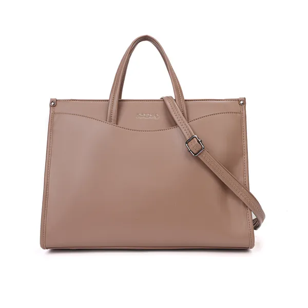 Khaki_Polyurethane_(Pu)_Premium_Top_Handle_Bags_For_Women_By_Mady_Fashion