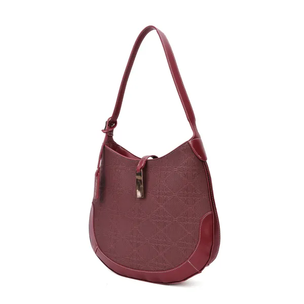 Maroon_Polyurethane_(Pu)_Premium_Hobos_&_Shoulder_Bags_For_Women_By_Mady_Fashion