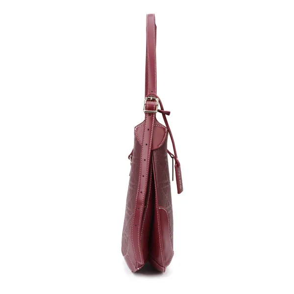 Maroon_Polyurethane_(Pu)_Premium_Hobos_&_Shoulder_Bags_For_Women_By_Mady_Fashion