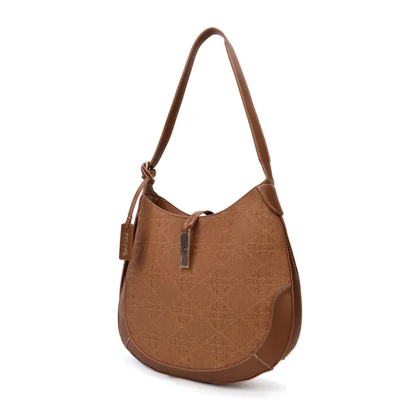 Brown_Polyurethane_(Pu)_Premium_Hobos_&_Shoulder_Bags_For_Women_By_Mady_Fashion
