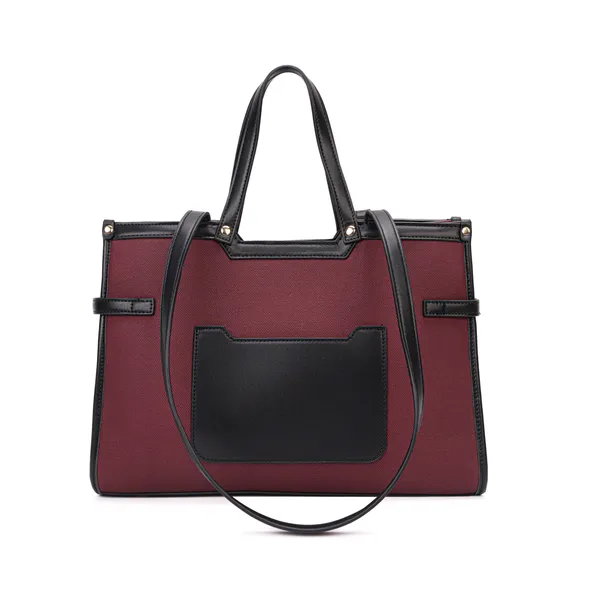 Maroon_Polyurethane_(Pu)_Premium_Office_Bags_For_Women_By_Mady_Fashion