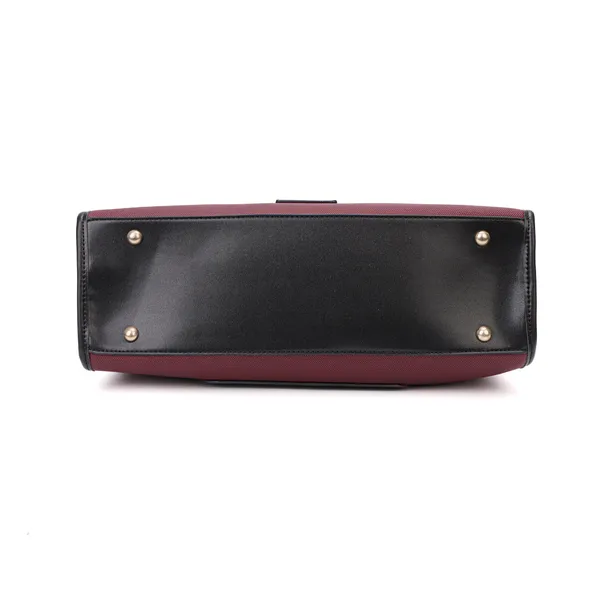 Maroon_Polyurethane_(Pu)_Premium_Office_Bags_For_Women_By_Mady_Fashion