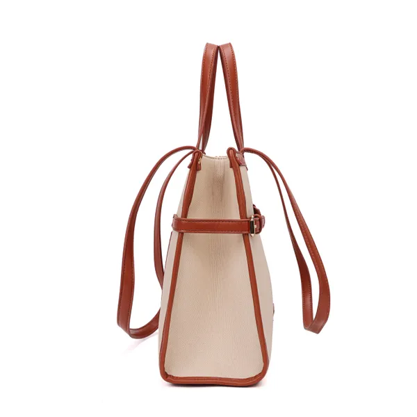 Tan_Polyurethane_(Pu)_Premium_Office_Bags_For_Women_By_Mady_Fashion