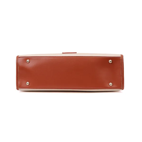 Tan_Polyurethane_(Pu)_Premium_Office_Bags_For_Women_By_Mady_Fashion