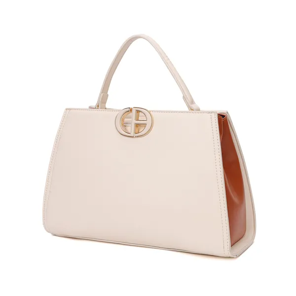 Off_White_Polyurethane_(Pu)_Premium_Top_Handle_Bags_For_Women_By_Mady_Fashion