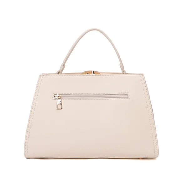 Off_White_Polyurethane_(Pu)_Premium_Top_Handle_Bags_For_Women_By_Mady_Fashion