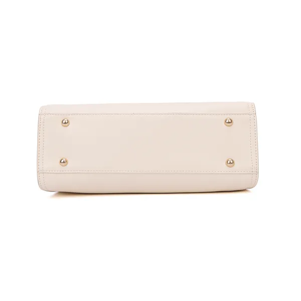Off_White_Polyurethane_(Pu)_Premium_Top_Handle_Bags_For_Women_By_Mady_Fashion