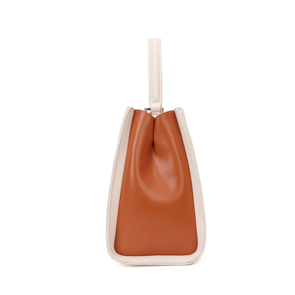 Off_White_Polyurethane_(Pu)_Premium_Top_Handle_Bags_For_Women_By_Mady_Fashion