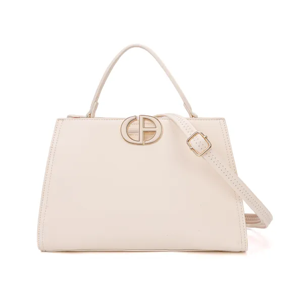 Off_White_Polyurethane_(Pu)_Premium_Top_Handle_Bags_For_Women_By_Mady_Fashion