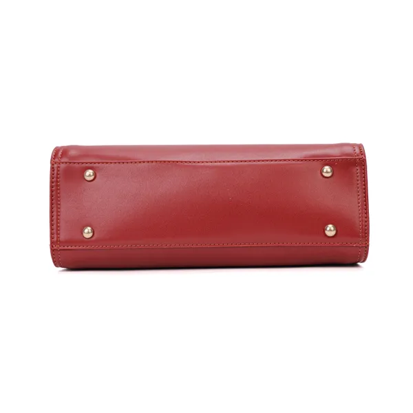 Red_Polyurethane_(Pu)_Premium_Top_Handle_Bags_For_Women_By_Mady_Fashion