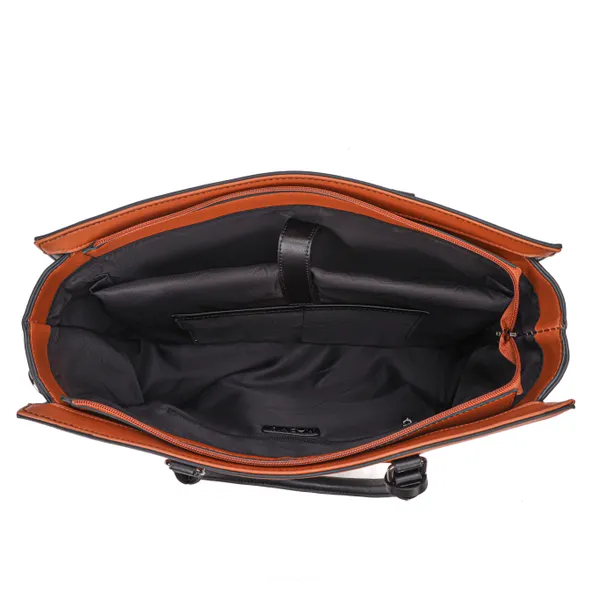 Tan_Polyurethane_(Pu)_Premium_Office_Bags_For_Women_By_Mady_Fashion