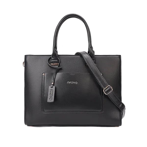 Black_Polyurethane_(Pu)_Premium_Handbag_For_Women_By_Mady_Fashion