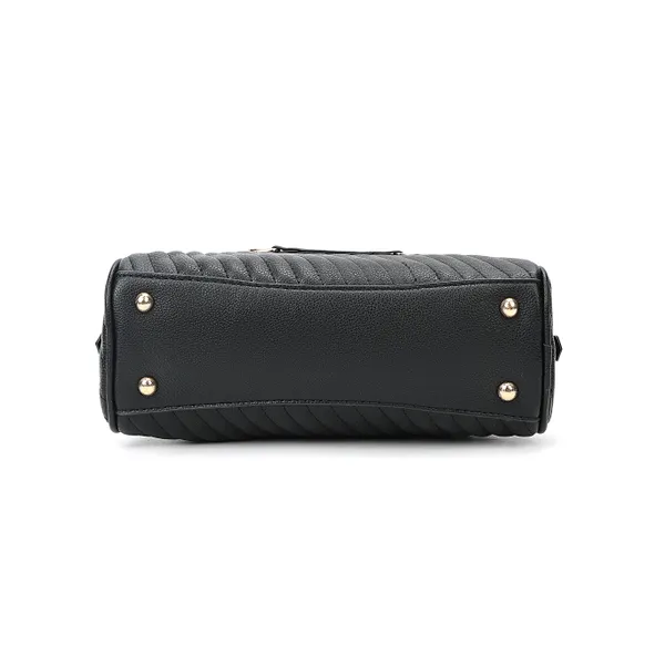 Black_Polyurethane_(Pu)_Premium_Top_Handle_Bags_For_Women_By_Mady_Fashion
