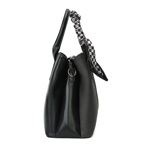 Black_Polyurethane_(Pu)_Premium_Top_Handle_Bags_For_Women_By_Mady_Fashion