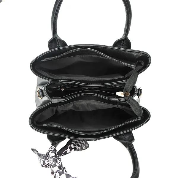 Black_Polyurethane_(Pu)_Premium_Top_Handle_Bags_For_Women_By_Mady_Fashion