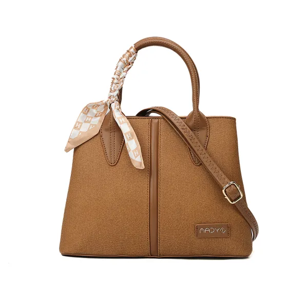 Tan_Polyurethane_(Pu)_Premium_Top_Handle_Bags_For_Women_By_Mady_Fashion