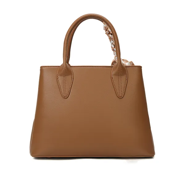 Tan_Polyurethane_(Pu)_Premium_Top_Handle_Bags_For_Women_By_Mady_Fashion