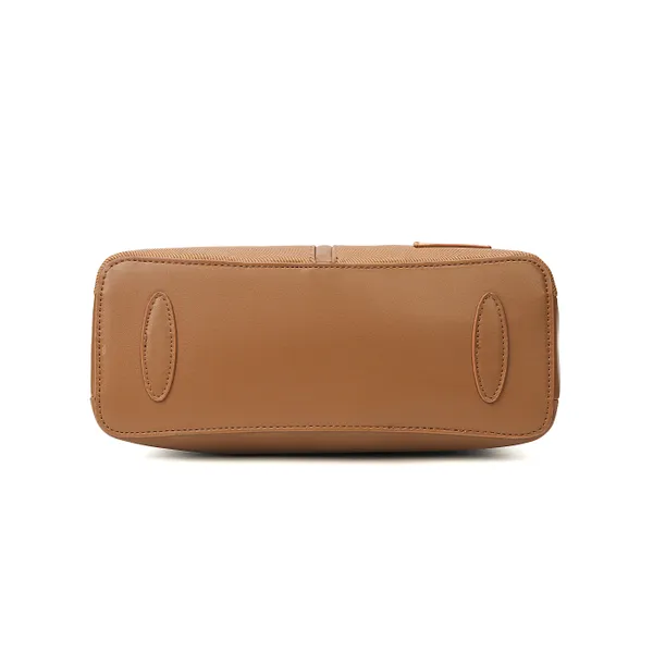 Tan_Polyurethane_(Pu)_Premium_Top_Handle_Bags_For_Women_By_Mady_Fashion