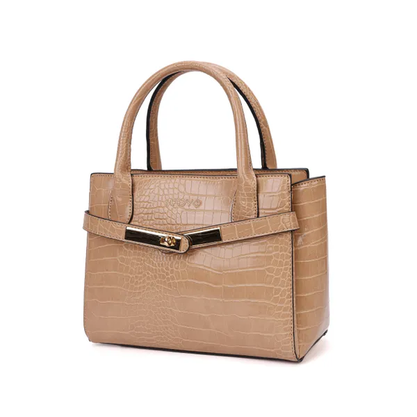 Tan_Polyurethane_(Pu)_Premium_Top_Handle_Bags_For_Women_By_Mady_Fashion