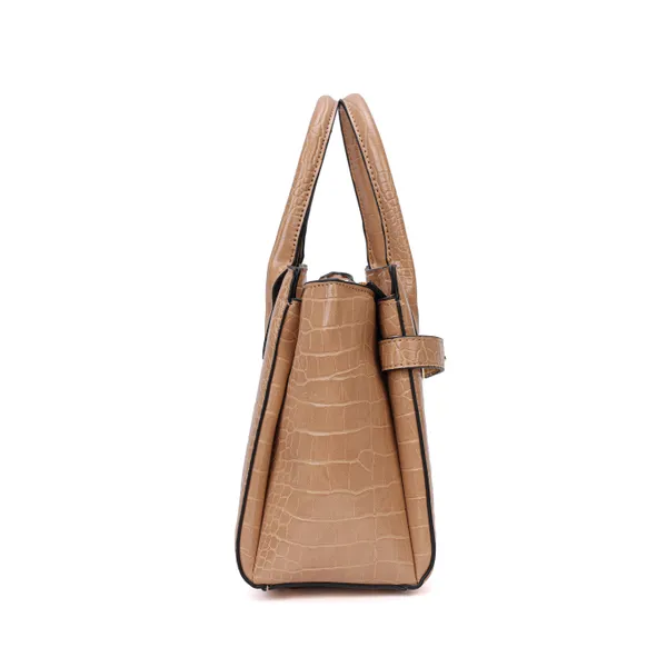 Tan_Polyurethane_(Pu)_Premium_Top_Handle_Bags_For_Women_By_Mady_Fashion