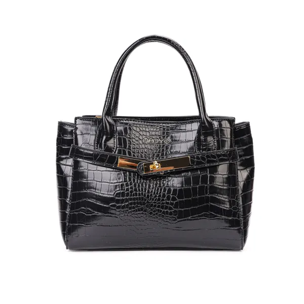 Black_Polyurethane_(Pu)_Premium_Top_Handle_Bags_For_Women_By_Mady_Fashion