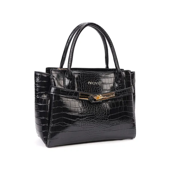 Black_Polyurethane_(Pu)_Premium_Top_Handle_Bags_For_Women_By_Mady_Fashion