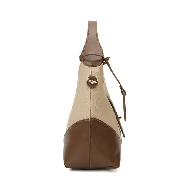 Apricot_Polyurethane_(Pu)_Premium_Hobos_&_Shoulder_Bags_For_Women_By_Mady_Fashion