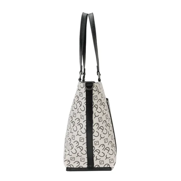 Grey_And_Black_Polyurethane_(Pu)_Premium_Handbag_For_Women_By_Mady_Fashion