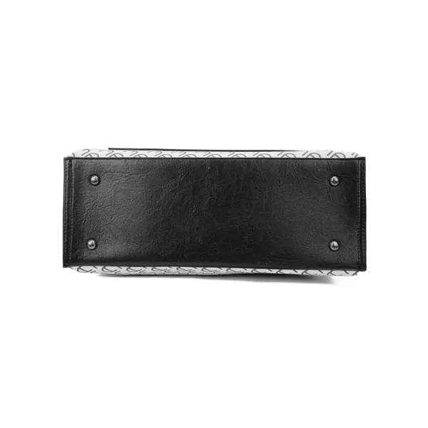 Grey_And_Black_Polyurethane_(Pu)_Premium_Handbag_For_Women_By_Mady_Fashion