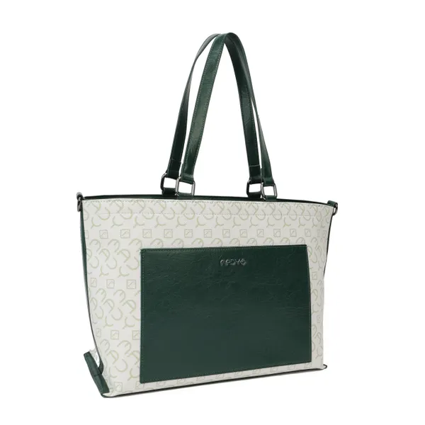 Grey_And_Black_Polyurethane_(Pu)_Premium_Tote_Bag_For_Women_By_Mady_Fashion