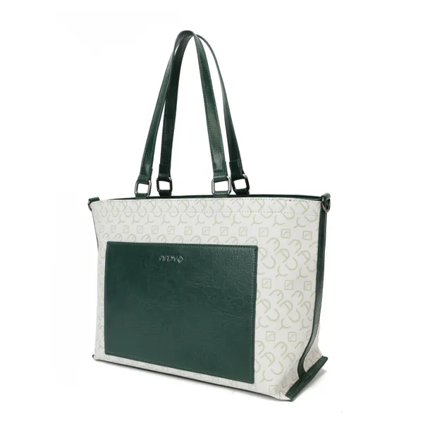 Grey_And_Black_Polyurethane_(Pu)_Premium_Tote_Bag_For_Women_By_Mady_Fashion