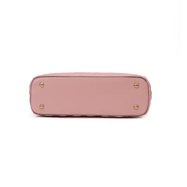 Peach_Polyurethane_(Pu)_Premium_Hobos_&_Shoulder_Bags_For_Women_By_Mady_Fashion