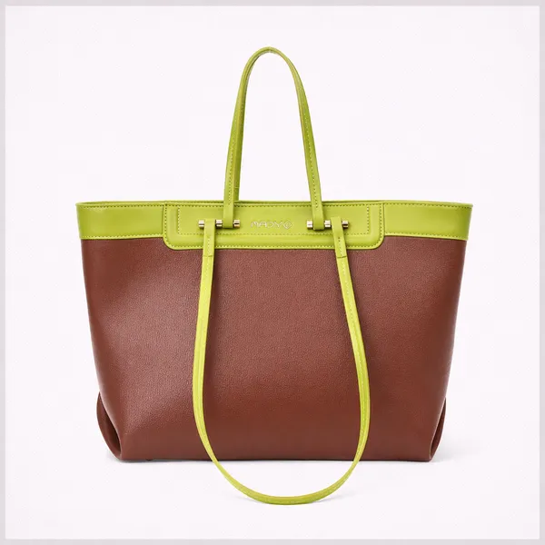 Olive_and_Brown_Polyurethane_(Pu)_Premium_Tote_Bag_For_Women_By_Mady_Fashion
