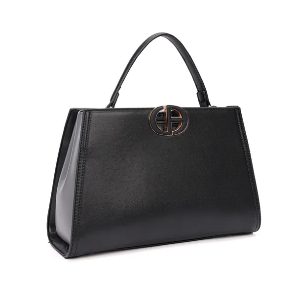 Black_Polyurethane_(Pu)_Premium_Top_Handle_Bags_For_Women_By_Mady_Fashion