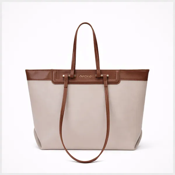 Cream_Polyurethane_(Pu)_Premium_Handbag_For_Women_By_Mady_Fashion