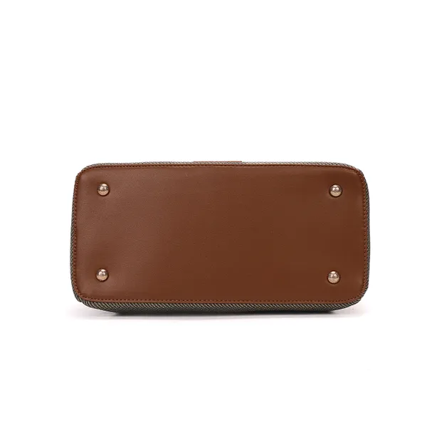 Green_And_Brown_Polyurethane_(Pu)_Premium_Hobos_&_Shoulder_Bags_For_Women_By_Mady_Fashion