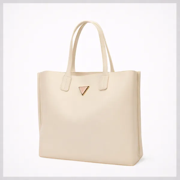 Off_White_Polyurethane_(Pu)_Premium_Tote_Bag_For_Women_By_Mady_Fashion