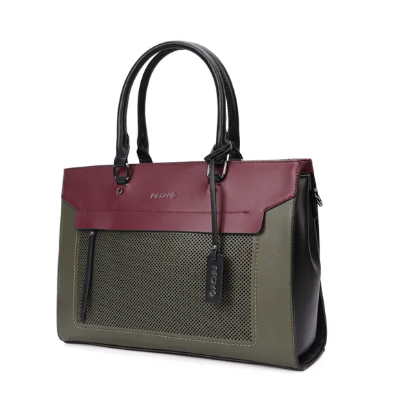Green_Polyurethane_(Pu)_Premium_Office_Bags_For_Women_By_Mady_Fashion