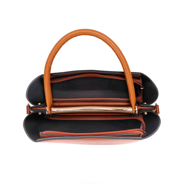 Brown_Polyurethane_(Pu)_Premium_Top_Handle_Bags_For_Women_By_Mady_Fashion