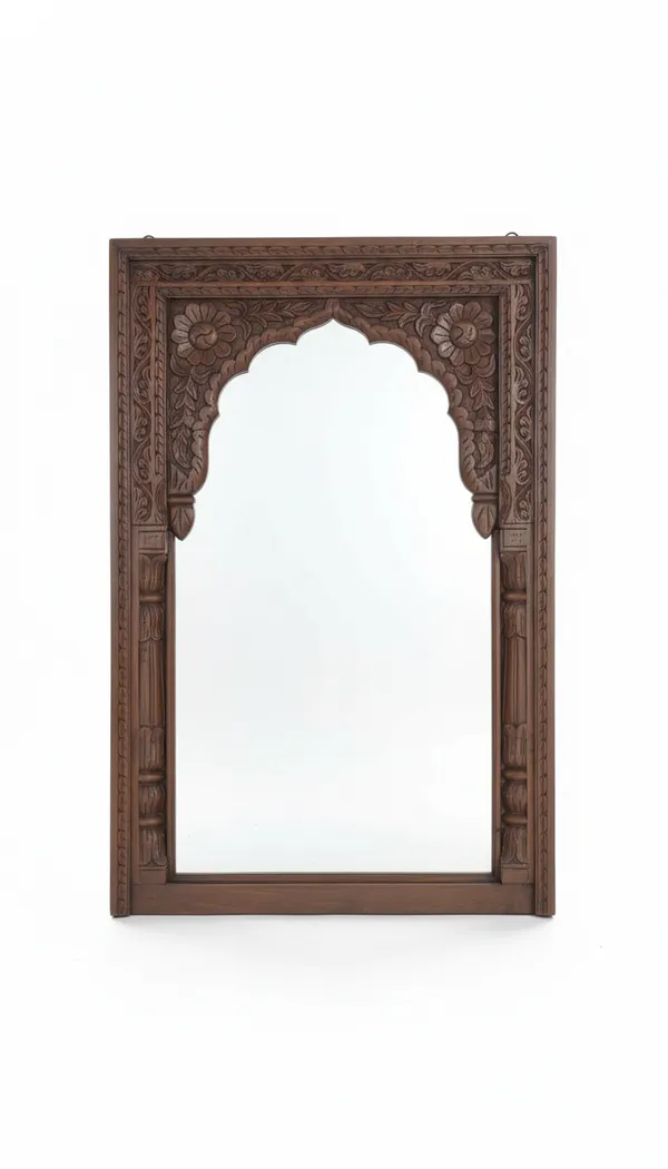 Brown_Mango_Wood_Mehraab_Mirror_Frame_For_Wall_Decor