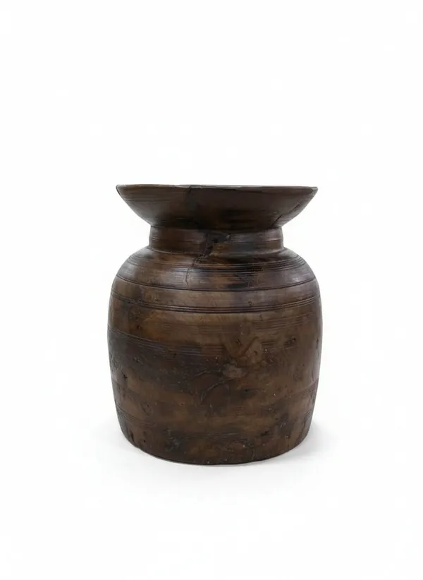 Brown_Mango_Wood_Kumbh_Distressed_Pots_For_Bedroom_Storage
