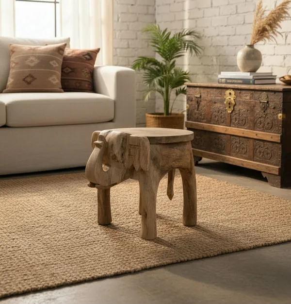 Beige_Mango_Wood_Gajadhar_Elephant_Carved_Stool_For_Kitchen_Storage
