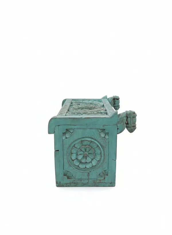 Teal_Teak_Wood_Panchtantra_Carved_Vanity_Box_For_Living_Room_Furniture