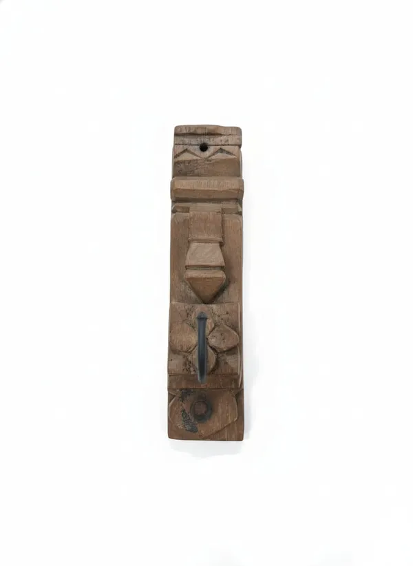 Set_of_1_Brown_Teak_Wood_Ankush_Coat_Hooks_For_Home_Decor