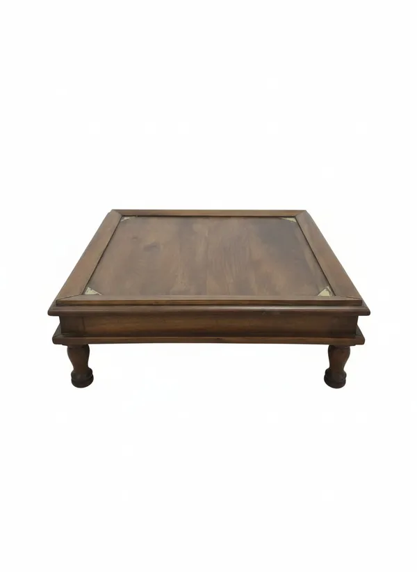 Brown_Mango_Wood_Bajot_Chowki_Floor_Pedestal_For_Home_Decor_&_Puja_Use
