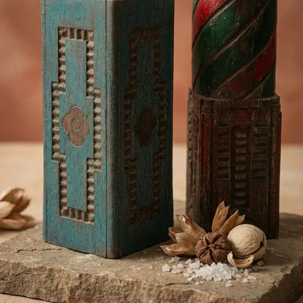 Set_of_1_Multicolor_Mango_Wood_Utsav_Carved_Candle_Stand_For_Home_Decor
