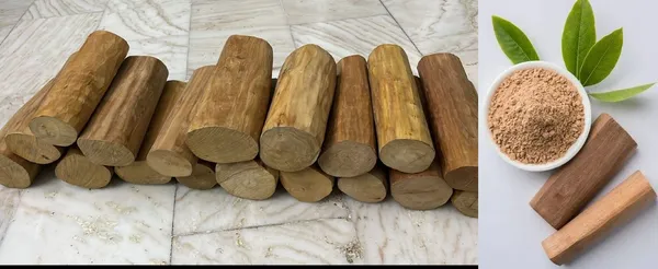Pure_White_Sandalwood_Heartwood_(Stick_50_Gm_And_Powder_50_Gm)_Combo
