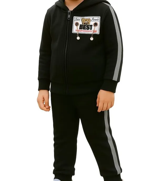 Black_Jacquard_Premium_Sweatshirt_And_Pants_For_Kids_Boy