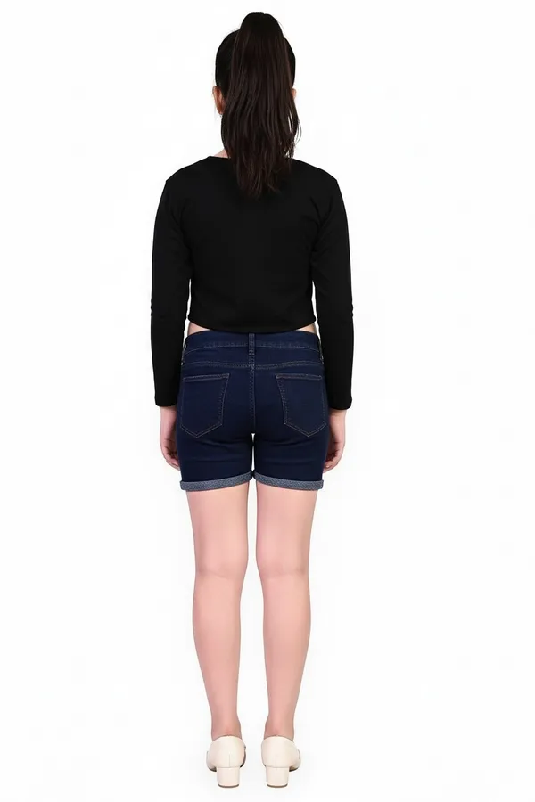 Navy_Blue_Denim_Premium_Shorts_For_Girls_Kids