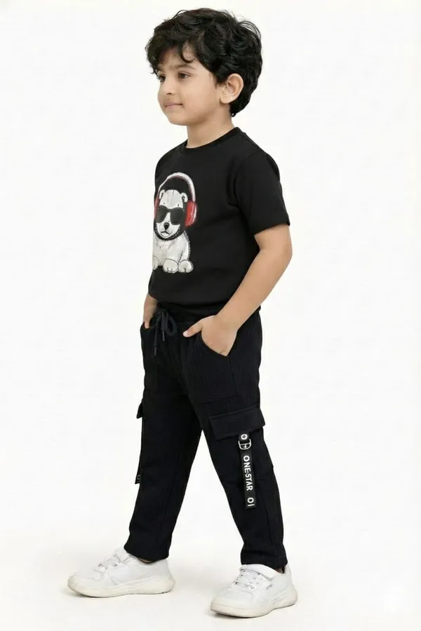 Black_Jacquard_Premium_Pant_Set_For_Kids_Boy